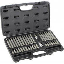 Набір біт TORX,HEX,SPLINE 40ед. (чорний) 3965 JTC
