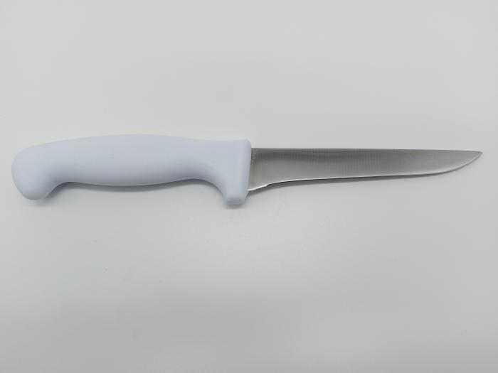 Ніж кухонний обвалочний філейний з білою ручкою "MASTER" L 28,5 cm лезо 15 cm Кухонні ножі та підставки