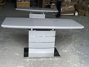 Стіл обідній розкладний Houston Light Grey Gloss (Х'юстон) DT-9123-1 Evrodim, колір сірий, фото 4
