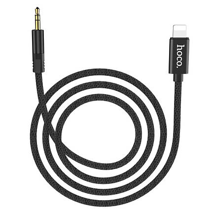 AUX кабель Hoco UPA13 1m Lightning-3.5 mm чёрный, фото 2