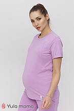 Літня футболка для вагітних і годування MEGAN NR-21.012 лаванда