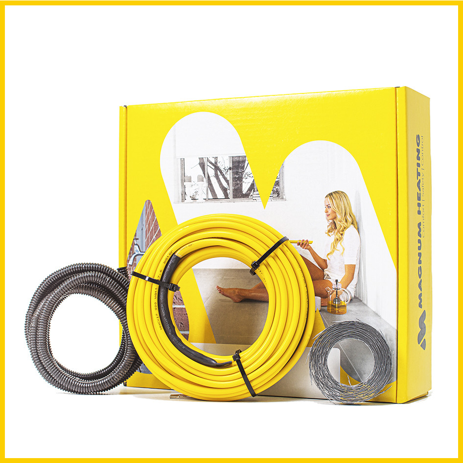 Двожильний нагрівальний кабель Magnum (Магнум) / 17.6 м / 1.3 - 2.2 м² / 300 Вт / безмуфтовий, фото 1