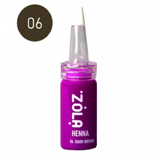 Zola Хна професійна для брів 06 Dark brown 10г