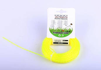 Волосінь D-2.4 mm квадрат плетінка L-15m (картон)