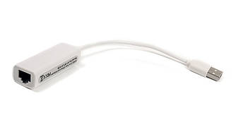 Кабель PowerPlant USB Ethernet RJ45, 15cm