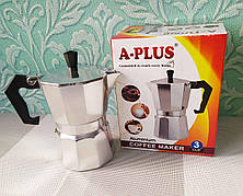 Кавоварка гейзерна А плюс на 3 чашки ⁇ Кавоварка A-PLUS AP-2081 ⁇