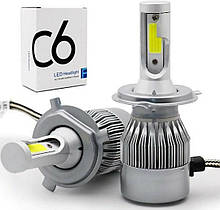 Комплект: Лампи LED C6 H4 36w 3800 Lm