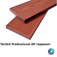 Террасная доска TARDEX PROFESSIONAL 3D терракот