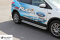 Пороги боковые труба с листом Ford Kuga (13+) D51