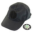 Чорна Бейсболка з кокардою «Поліція» Rip-Stop 7867, фото 5