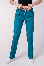 Медичні штани жіночі бірюзовий (морська хвиля)