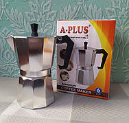 Гейзерна кавоварка А плюс на 6 чашок Кави A-PLUS CM-2082 |