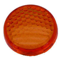Линзы поворотов Deuce Style Honeycomb Amber (оранжевые) для Harley-Davidson