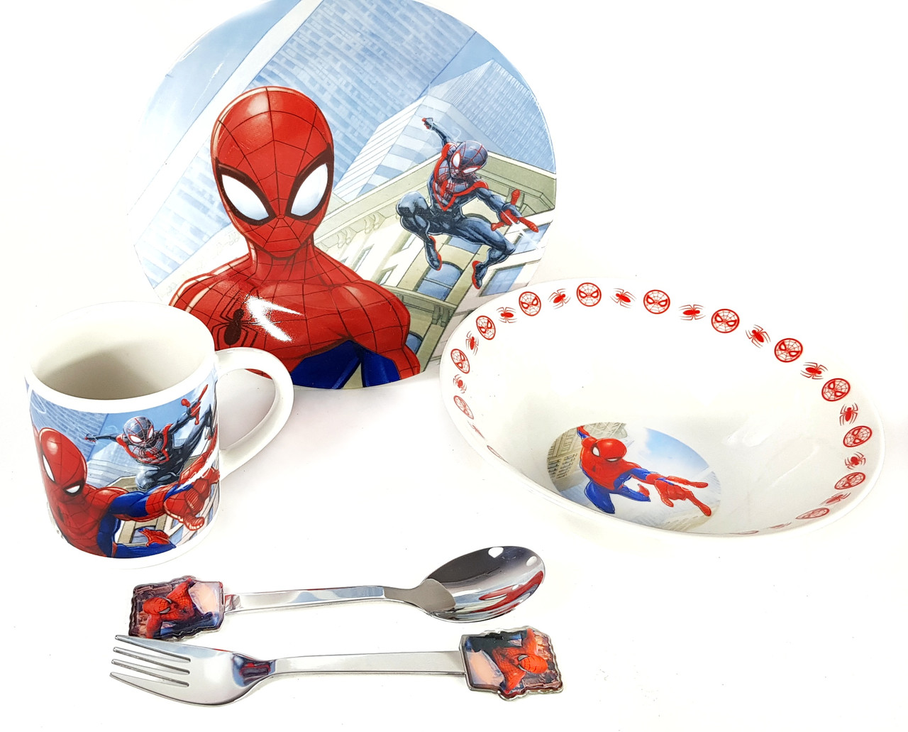 Набір дитячого посуду Людина-павук (Spider Man) 5 предметів кераміка