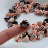 Лялькова їжа "Шматочок тортика з вершками" 1 шт., фото 3