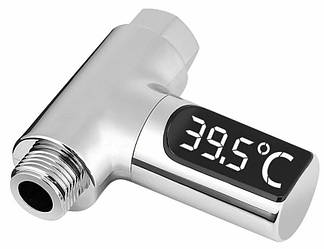Цифровий термометр для душу Younpin LED Display Home Water Shower (Silver)