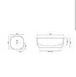 Умивальник накладний Rea Gracja Slim 42 см, фото 3