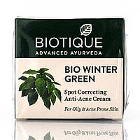 Крем для обличчя проти прищів і вугрів Гаультерія Біотик  ⁇  Biotique Bio Winter Green Spot Correcting Anti-Acne /
