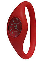Часы женские на силиконовом браслете ELITE красный