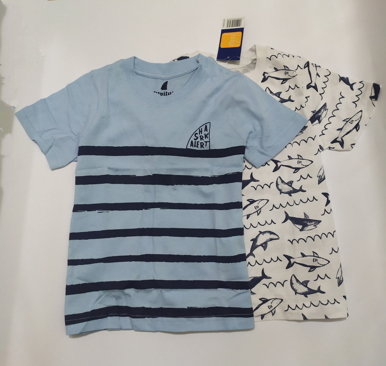Набір футболок для хлопчика Shark Lupilu (Німеччина) р. 86/92,  110/116см, фото 1