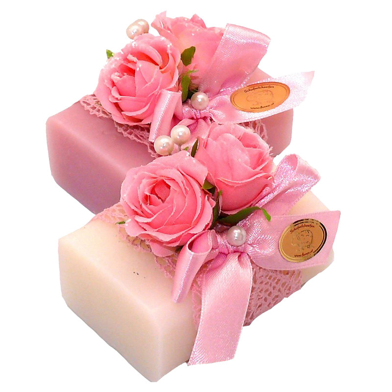 Подарунковий набір натуральне мило ручної роботи з овечим молоком Австрія Троянди 100 гр. Florex, фото 1