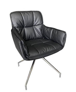 Крісло поворотне в стилі модерн для дому та офісу  Ford (Форд) X-2166XZ Evrodim, колір чорний, фото 2