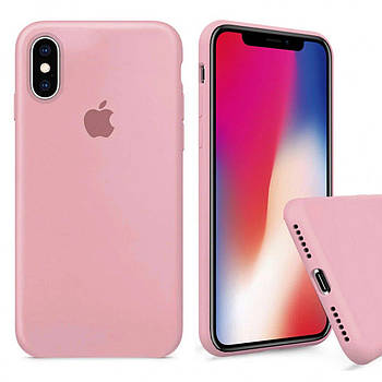 Чохол Silicone FULL case для IPhone X/Xs Pink рожевий