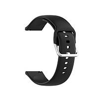 Силиконовый ремешок к часам Samsung Galaxy Watch 42mm с креплением 20 мм Black