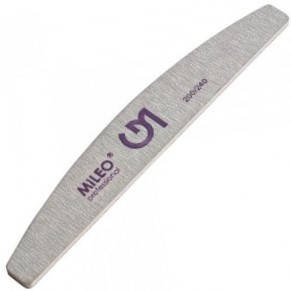 Пилка Mileo Professional для нігтів півмісяць 200/240грит 1шт