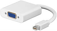 Перехідник відео DisplayPort mini-VGA HD15 M/F (VGA-екран) Goobay (75.03.1730) v1.1 1080p 0.2m MacBook/iMac...