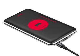 УМБ Power Bank (зовнішній акумулятор) для телефону Baseus Simbo Smart 10000 мАг Чорний (PPALL-AQB01), фото 3
