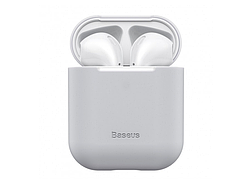 Чохол Baseus Super Thin Silica Gel для навушникiв Apple AirPods 1/2 Сірий (WIAPPOD-BZ0G)