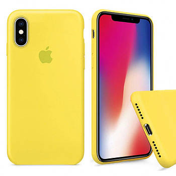 Чохол Silicone FULL case для IPhone X/Xs Yellow жовтий