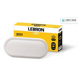 LED світильник Lebron L-WLO 15W овал 4100K 1300Lm кут 140°