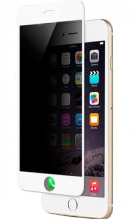 Захисне скло Privacy Tempered Glass для iPhone 6/6S White, фото 1