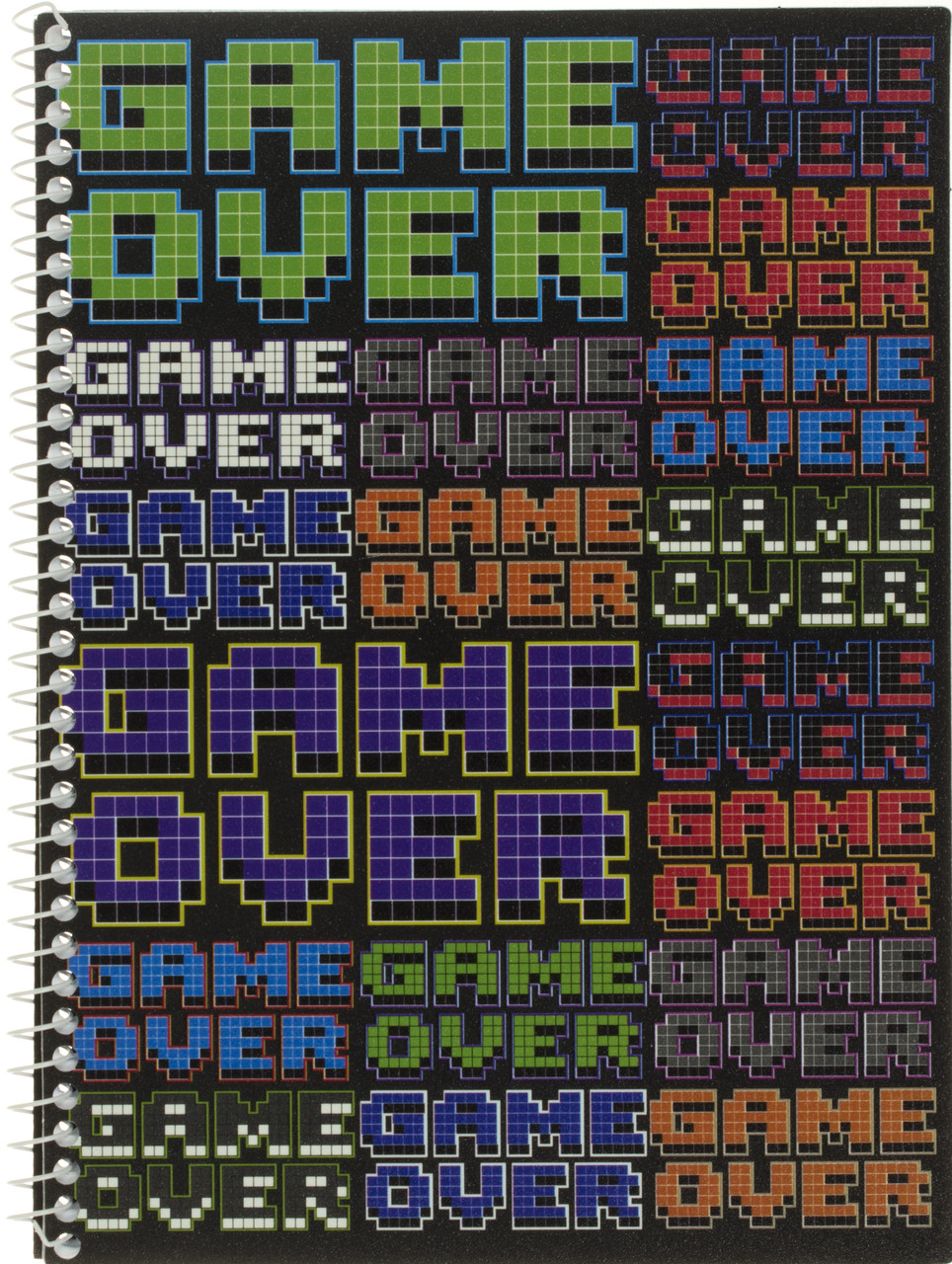 Блокнот пруж. A5 60арк. кліт. Pixel:Game Over пласт.обкл.№CF21213-06/CoolForSchool/(9)(72)