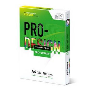Папір офісний А4, 160 г/м2, 250 аркушів Pro-Design