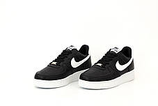 Чоловічі кросівки Nike Air Force Чорні, фото 3