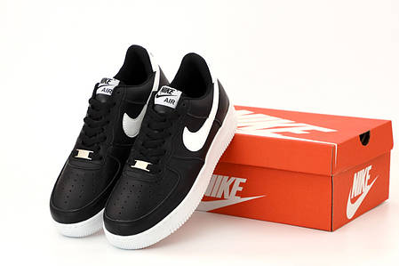 Чоловічі кросівки Nike Air Force Чорні, фото 2