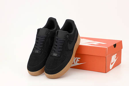 Чоловічі кросівки Nike Air Force Чорні, фото 2