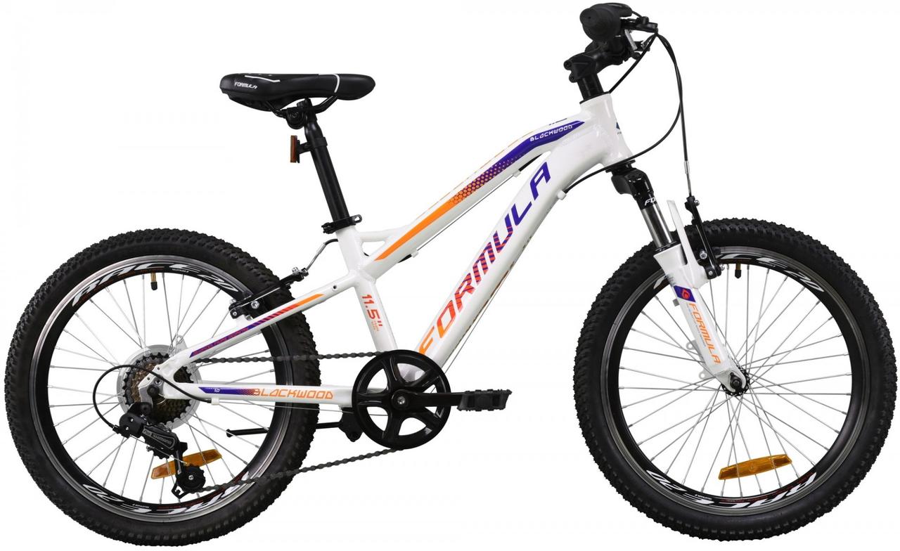 Велосипед Formula BLACKWOOD 1.0 AM AL 20" V-br біло-фіолетовий з оранжевим