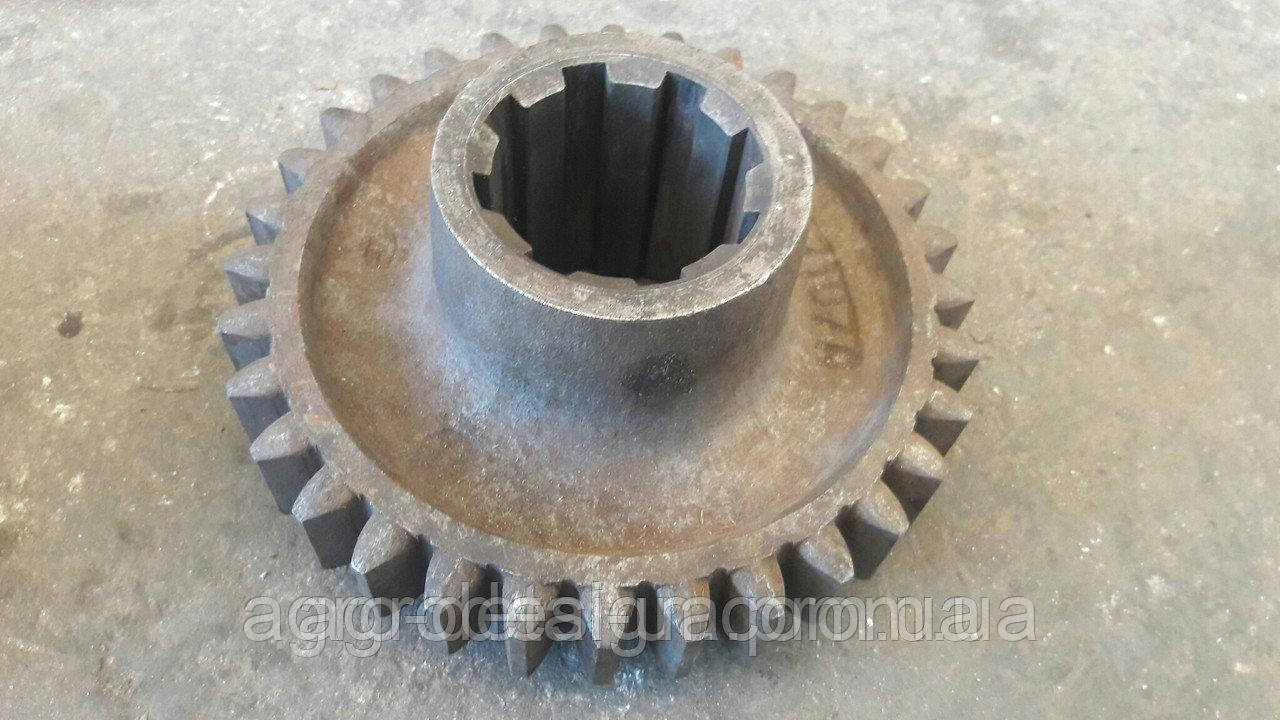 Шестерня проміжна 75.37.107 Z=32 тракторної коробки зміни передач КПП трактора Т 74 ХТЗ, фото 1