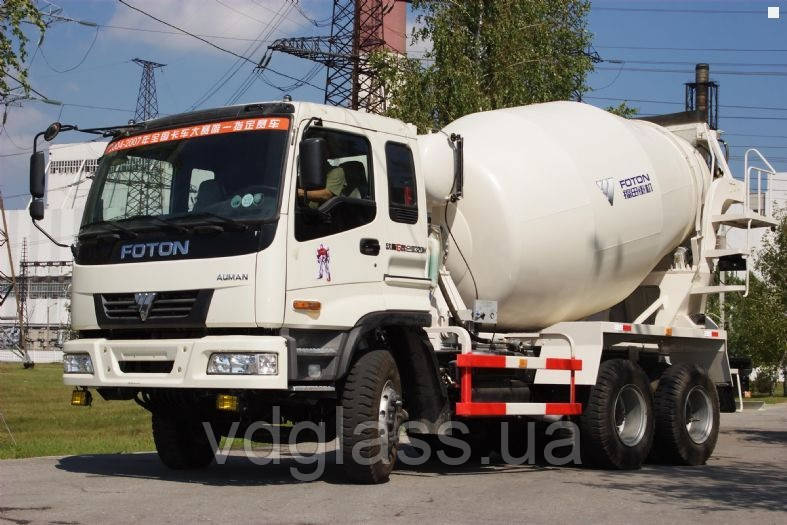 Foton BJ3258 бетоносмеситель (миксер) лобовое стекло, триплекс - фото 1 - id-p1351239238