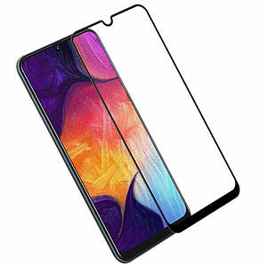 Захисне скло 5D Premium (Full Glue) Samsung Galaxy A50 (2019) Чорне