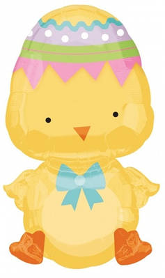 А 15" x 25" Airwalker Balloon Buddies Chick. Фольгована куля ходячичка Курча. В УП
