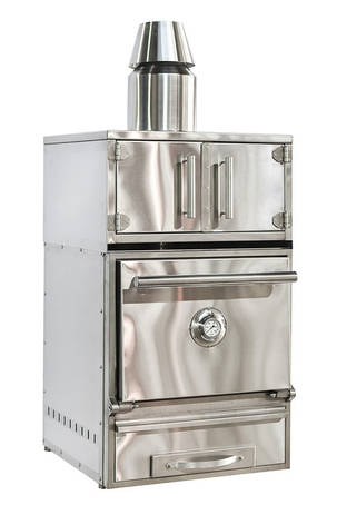 Вугільна піч гриль Хоспер нержавіюча сталь