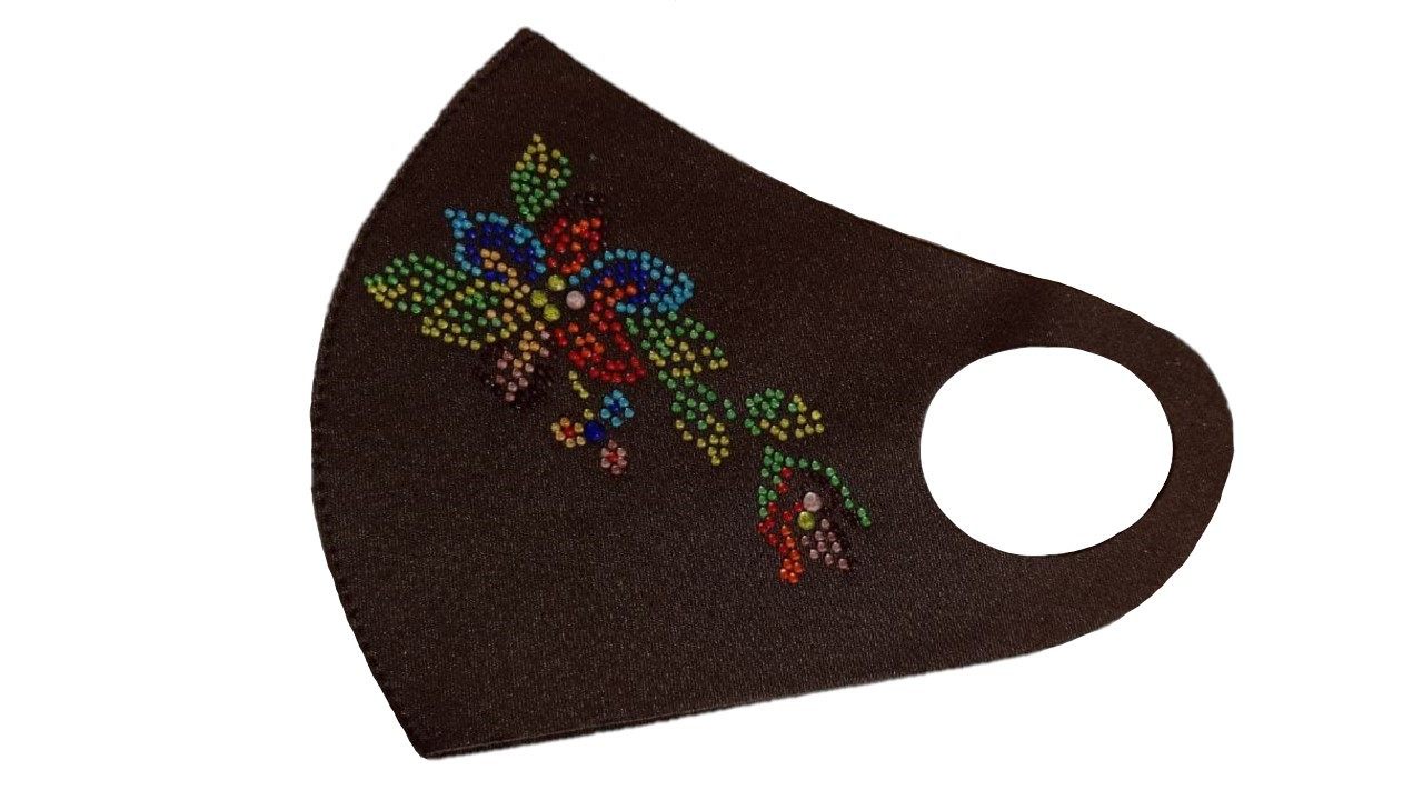 Маска піта багаторазова захисна чорна fashion mask