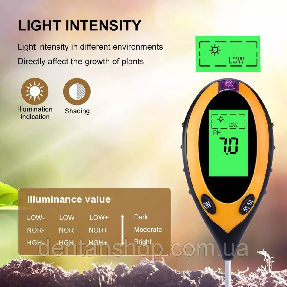 Профессиональный анализатор почвы 4 в 1 AMTAST AMT-300 ( КСВ-300 ) с подсветкой - фото 3 - id-p961824847