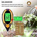 Професійний аналізатор ґрунту 4 в 1 AMTAST AMT-300 (КСВ-300) з підсвіткою, фото 6