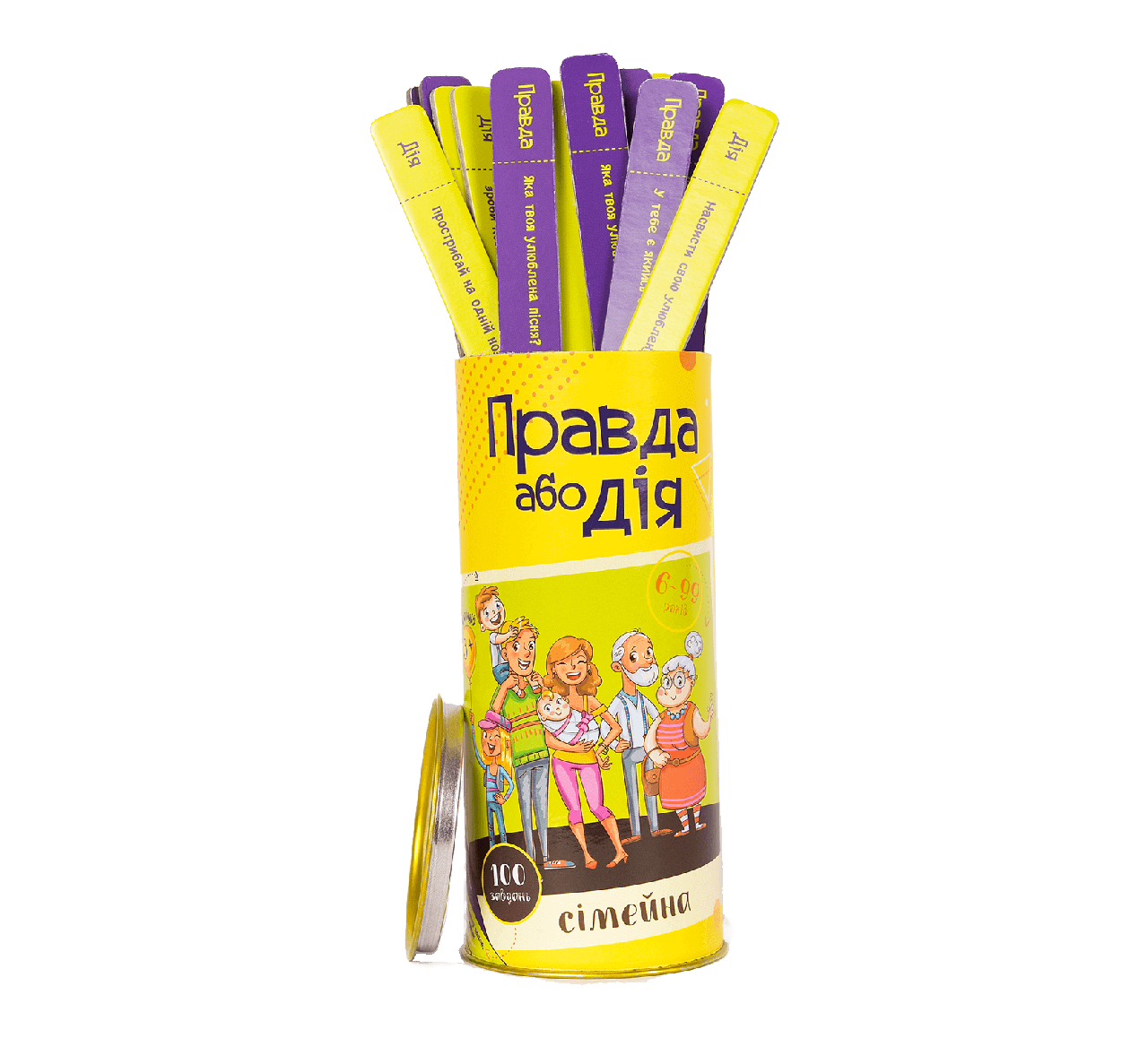 Гра настільна карткова сімейна розважальна сімейна «Правда або дія» укр., Настільні ігри для сім'ї